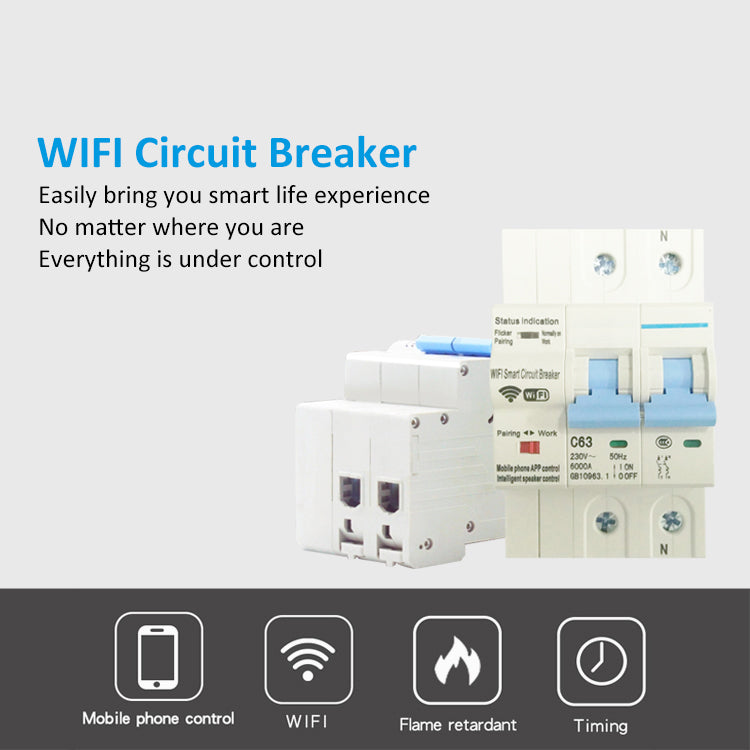 63A WiFi 2P Circuit Breaker