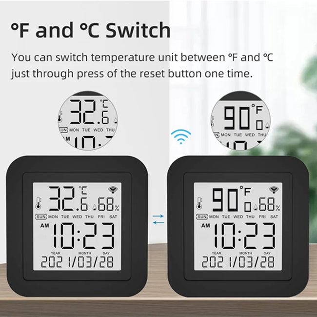 InfraRed remote control with screen for temperature & humidity