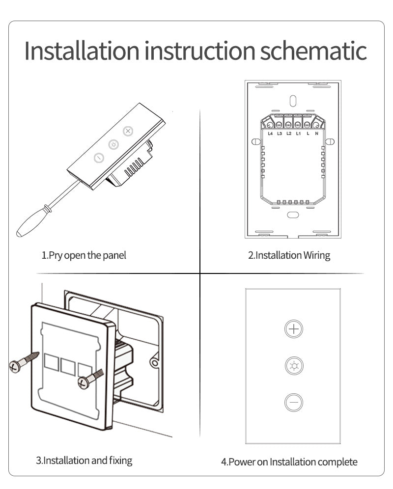 Dimmer light wall switch