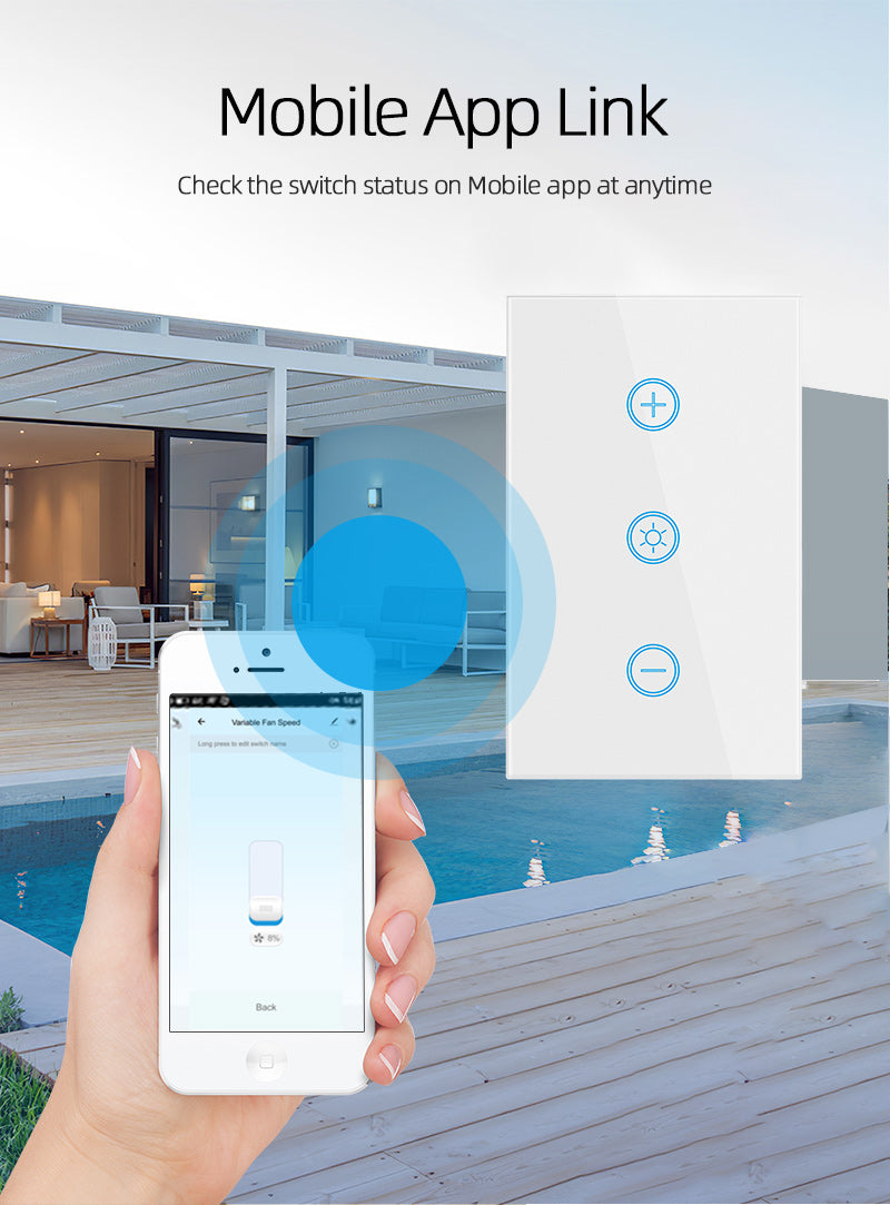 Dimmer light wall switch