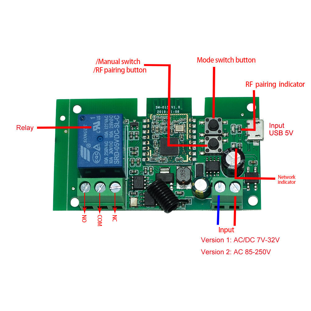 Self-locking relay 1 Channel