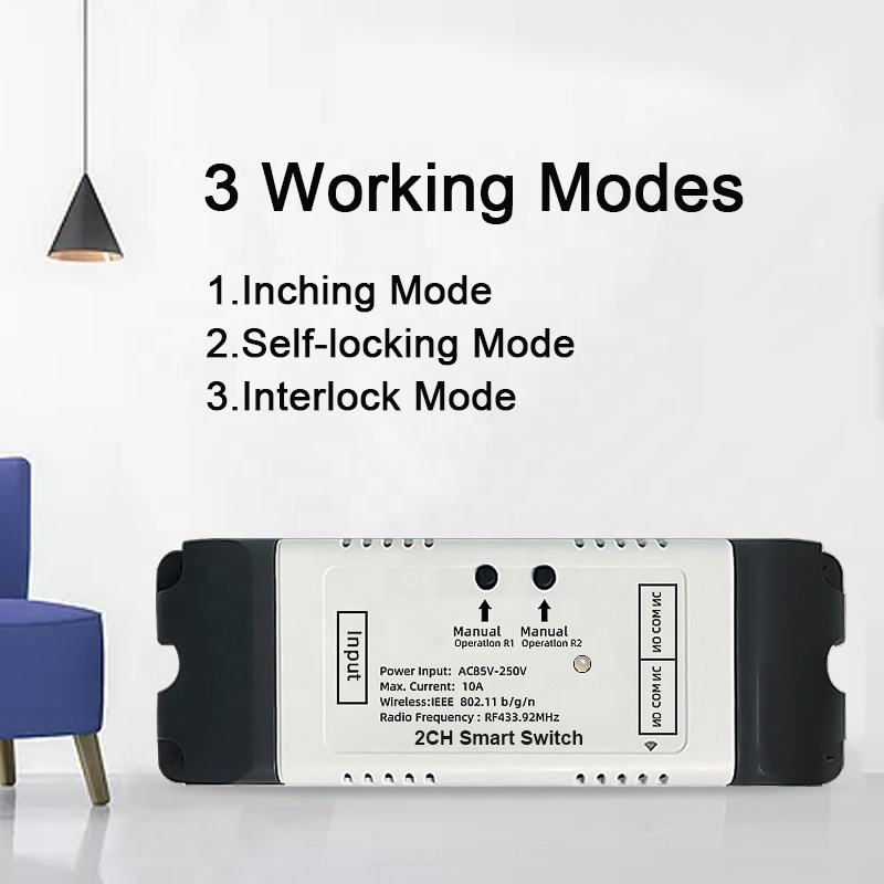 Self-locking relay 2 Channel