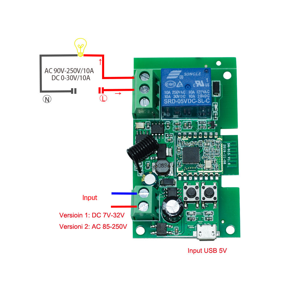 Self-locking relay 1 Channel