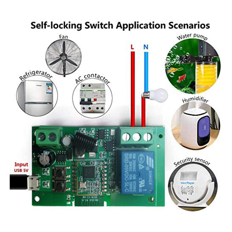 Self-locking relay 1 Channel