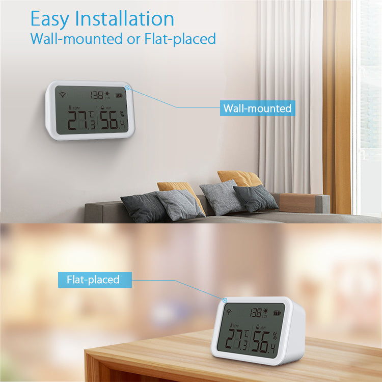 Temperature Humidity Brightness Sensor with LCD