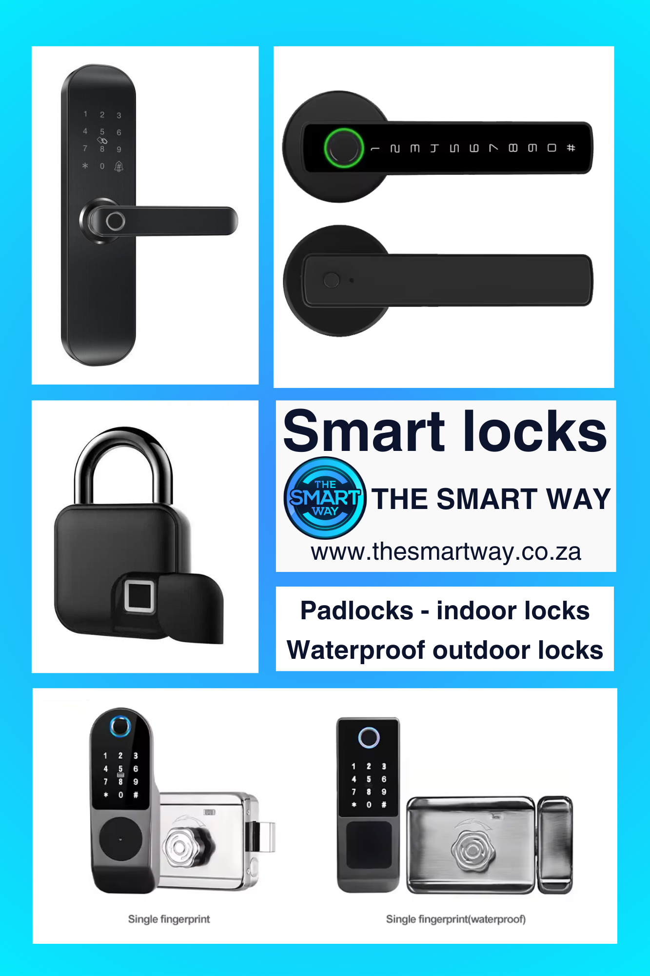 Smart Lock for indoor or waterproof outdoor locks or smart padlock