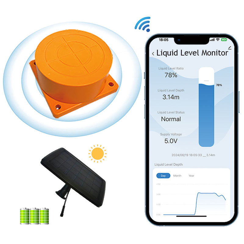 WiFi Liquid level Monitor with Solar