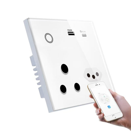 Smart wall plug with USB