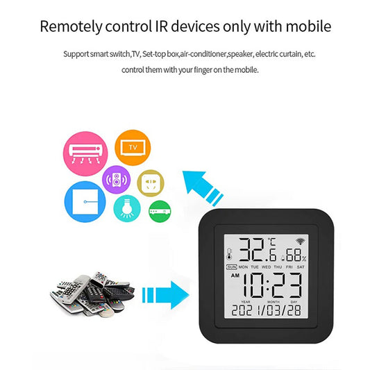 InfraRed remote control with screen for temperature & humidity