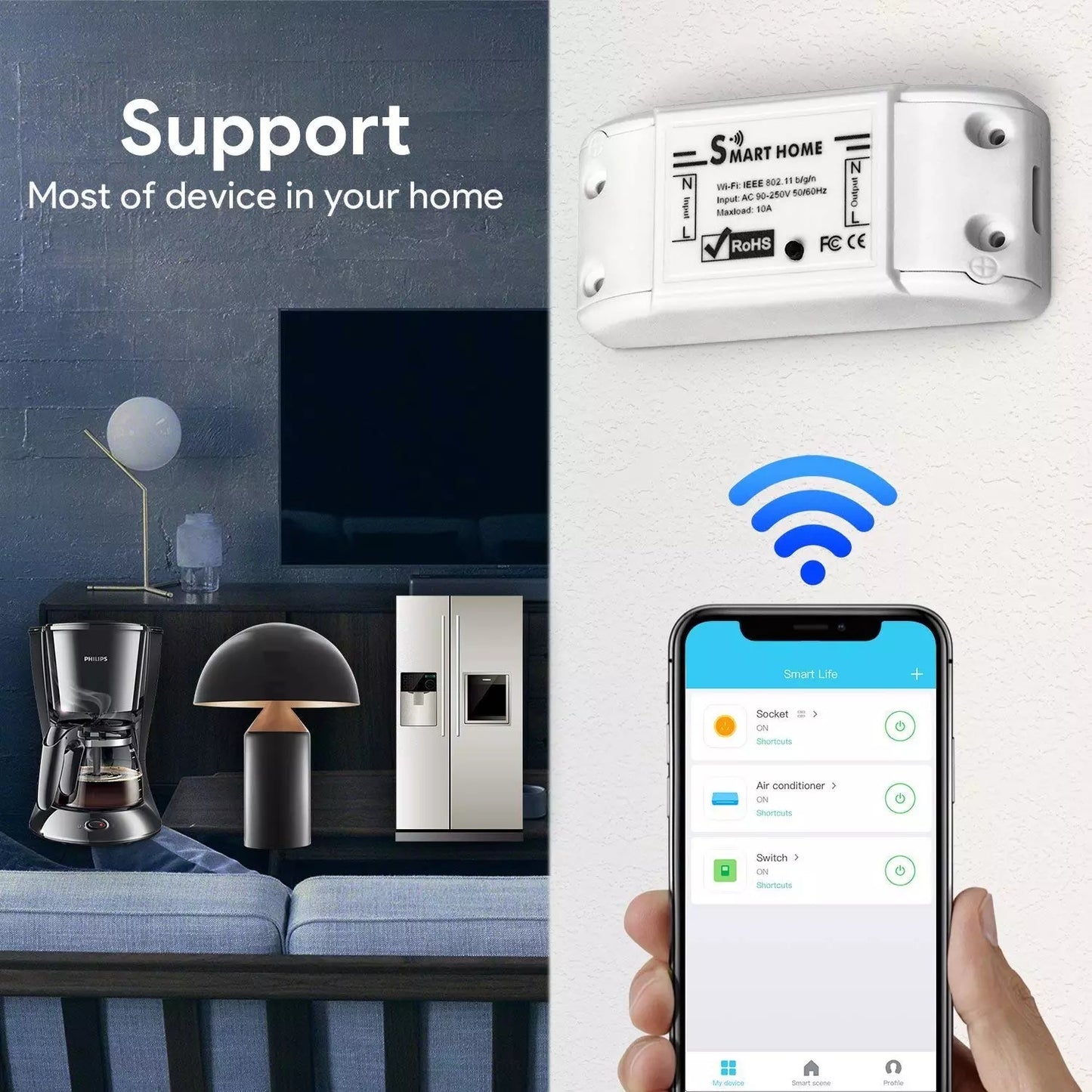 10A WiFi switch