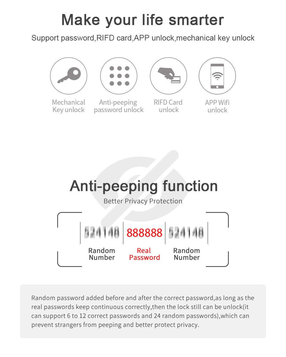 Indoor smart lock traditional