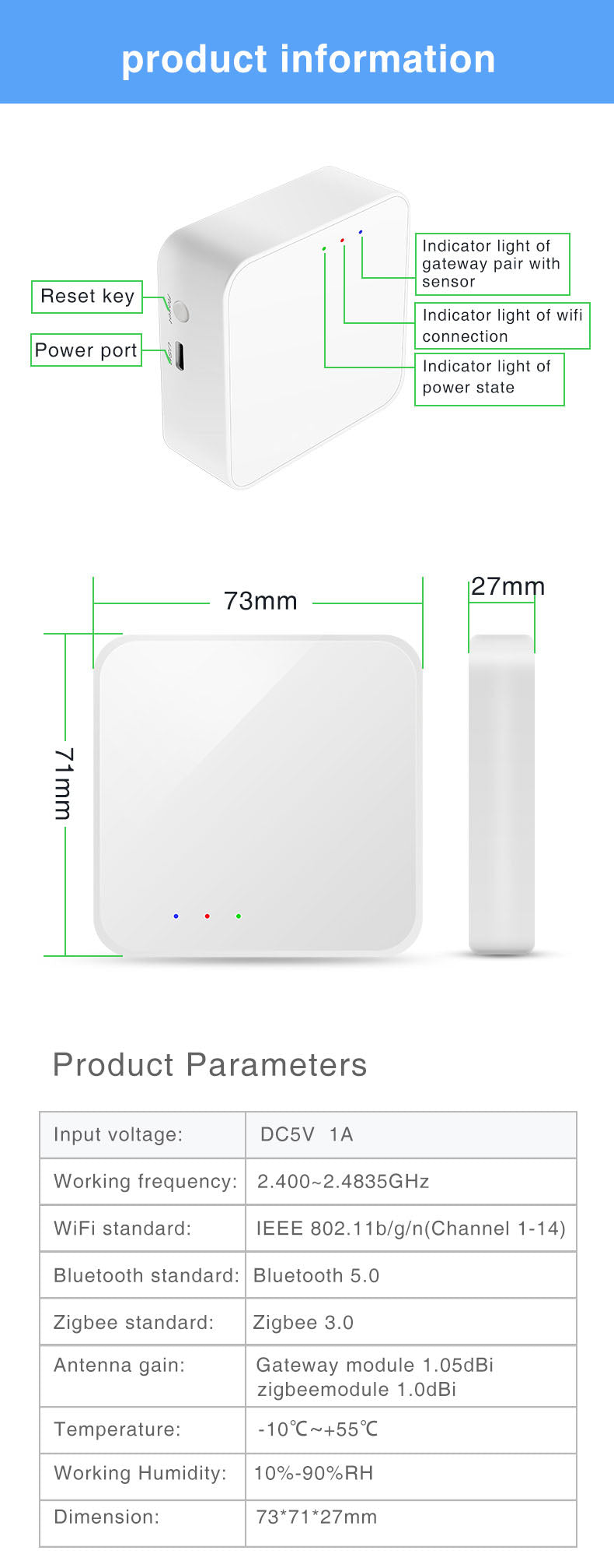 Multi mode Zigbee Gateway
