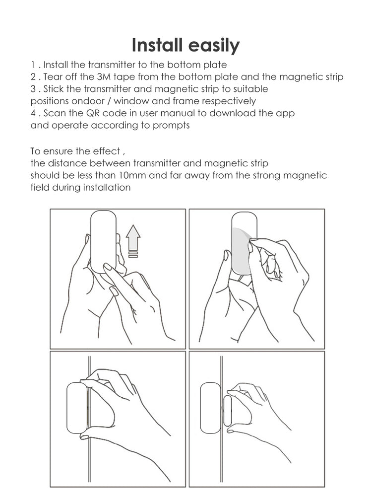 Door and Window magnetic sensor