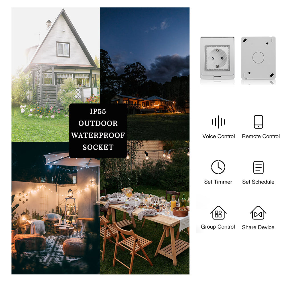 Waterproof WiFi Wall Socket
